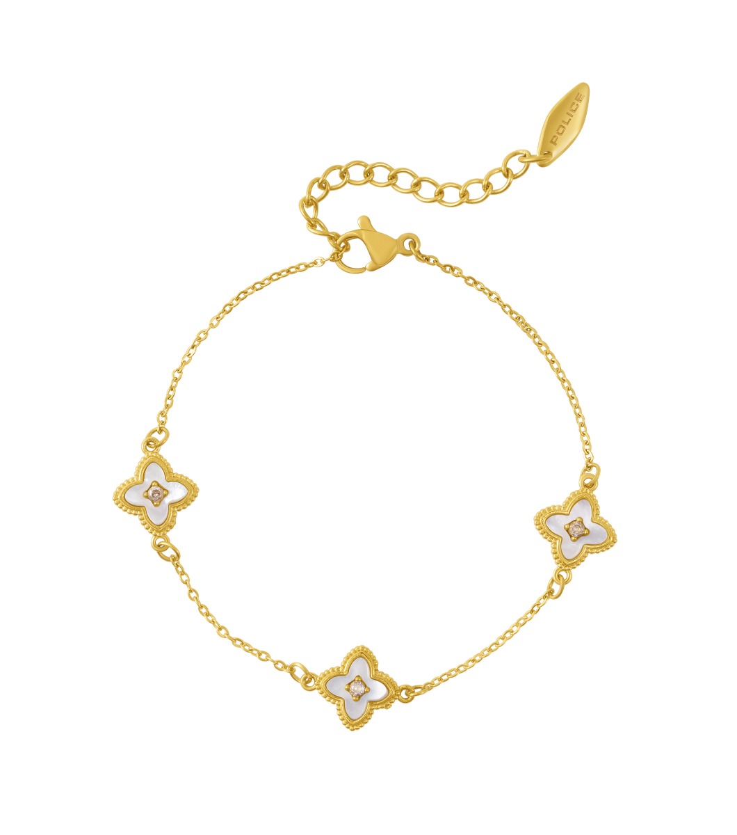 Police LILY Ladies Bracelet Gold Plated Floral Design