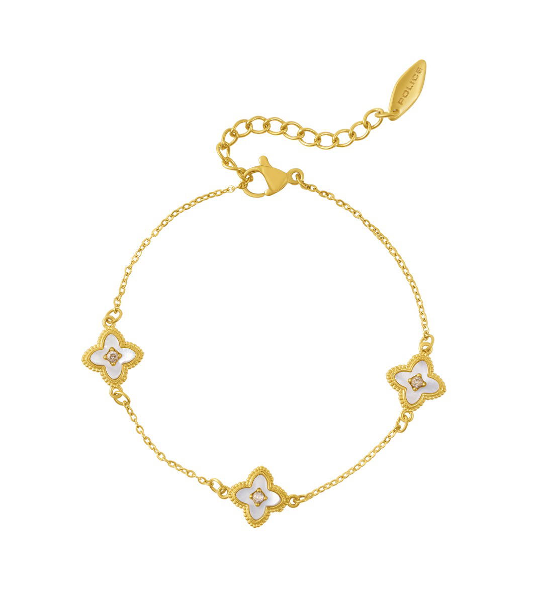 Police LILY Ladies Bracelet Gold Plated Floral Design