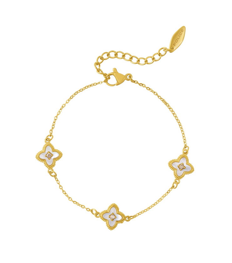 Police LILY Ladies Bracelet Gold Plated Floral Design