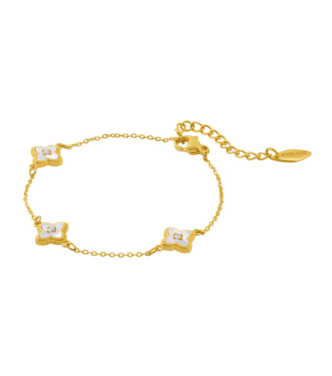 Police LILY Ladies Bracelet Gold Plated Floral Design