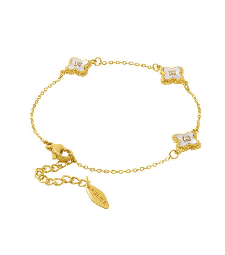 Police LILY Ladies Bracelet Gold Plated Floral Design