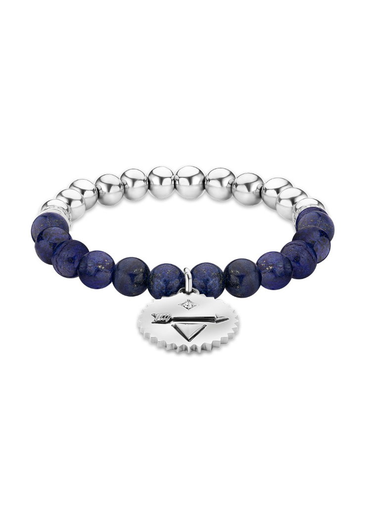 Police TALISMAN ladies bracelet silver with blue beads