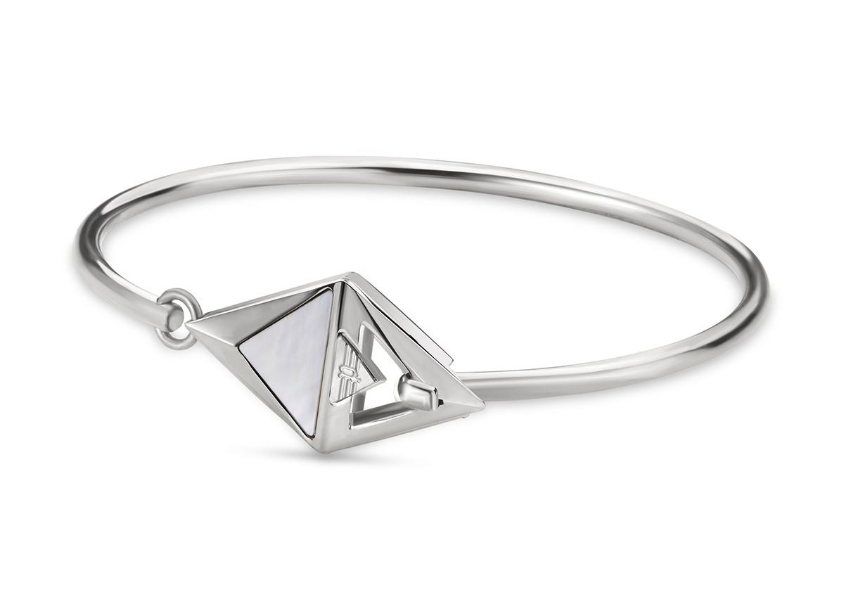 Police DELTA bangle for women stainless steel silver 