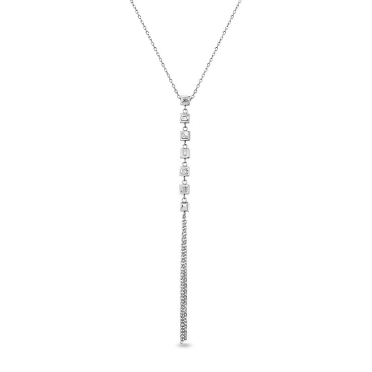 Police CUBET ladies necklace stainless steel silver 