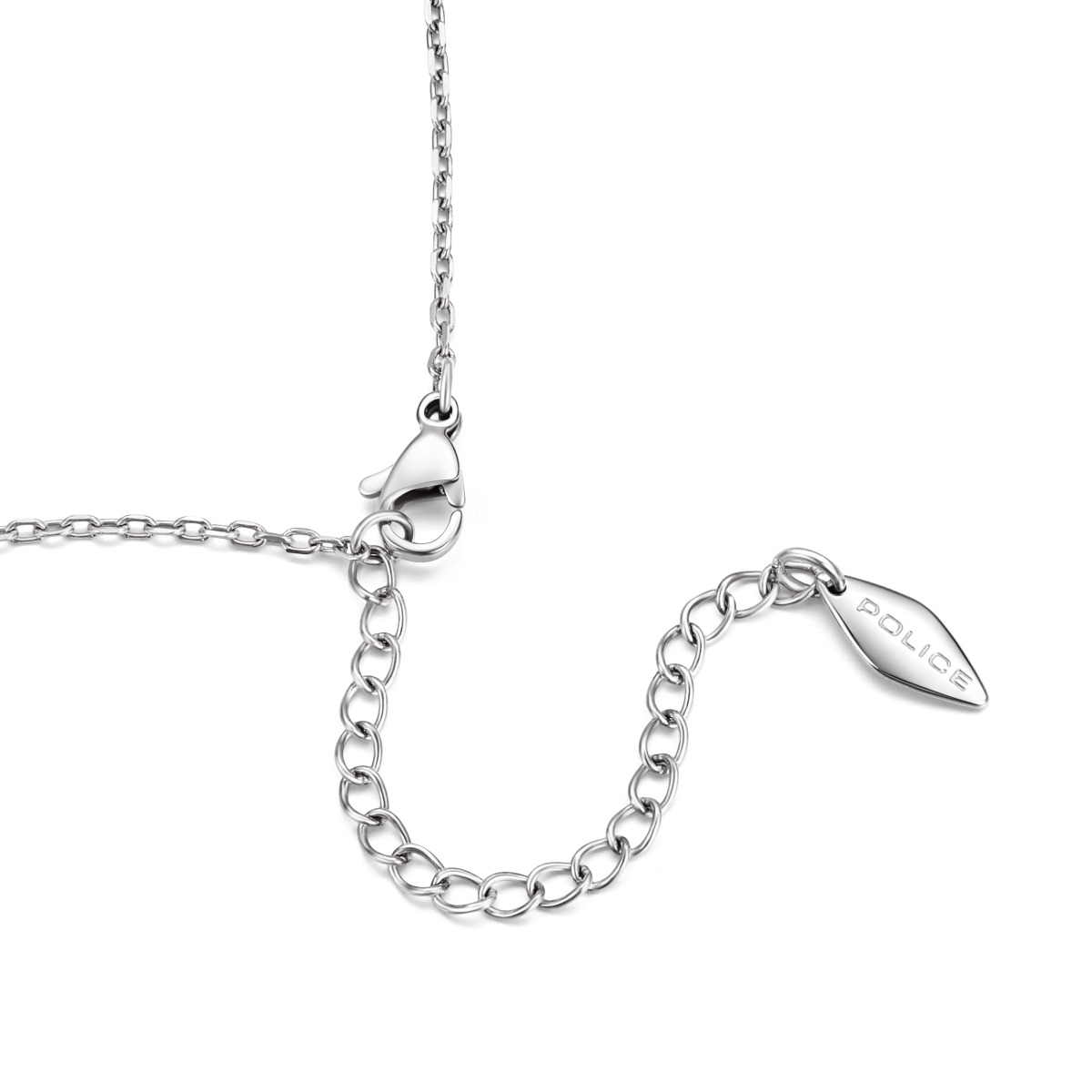 Police CUBET ladies necklace stainless steel silver 