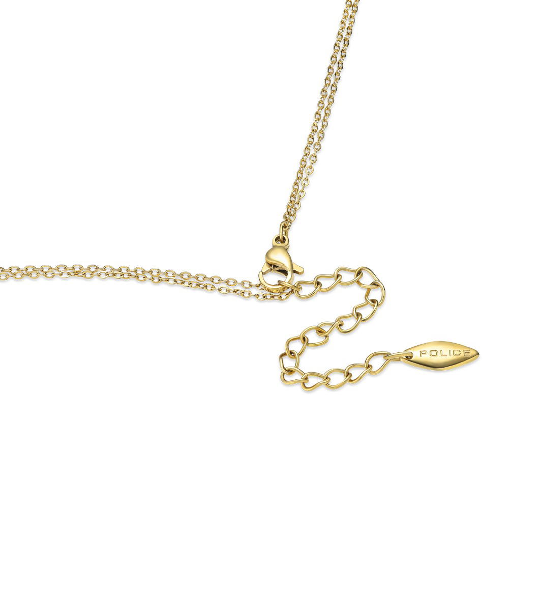 Police AURORA Ladies Necklace Gold Plated Double Chain