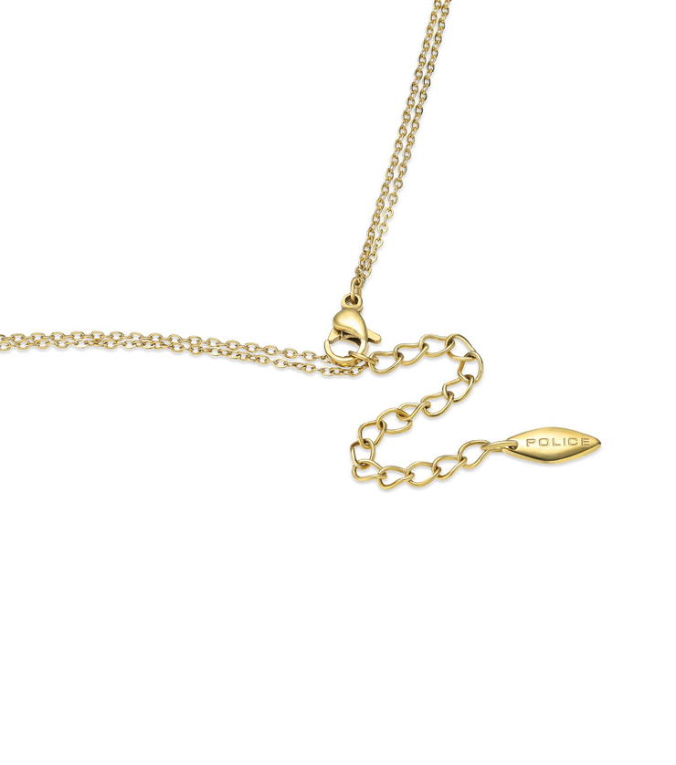 Police AURORA Ladies Necklace Gold Plated Double Chain