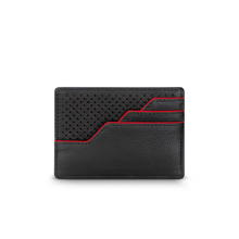 Police Poise Black Leather Credit Card Case