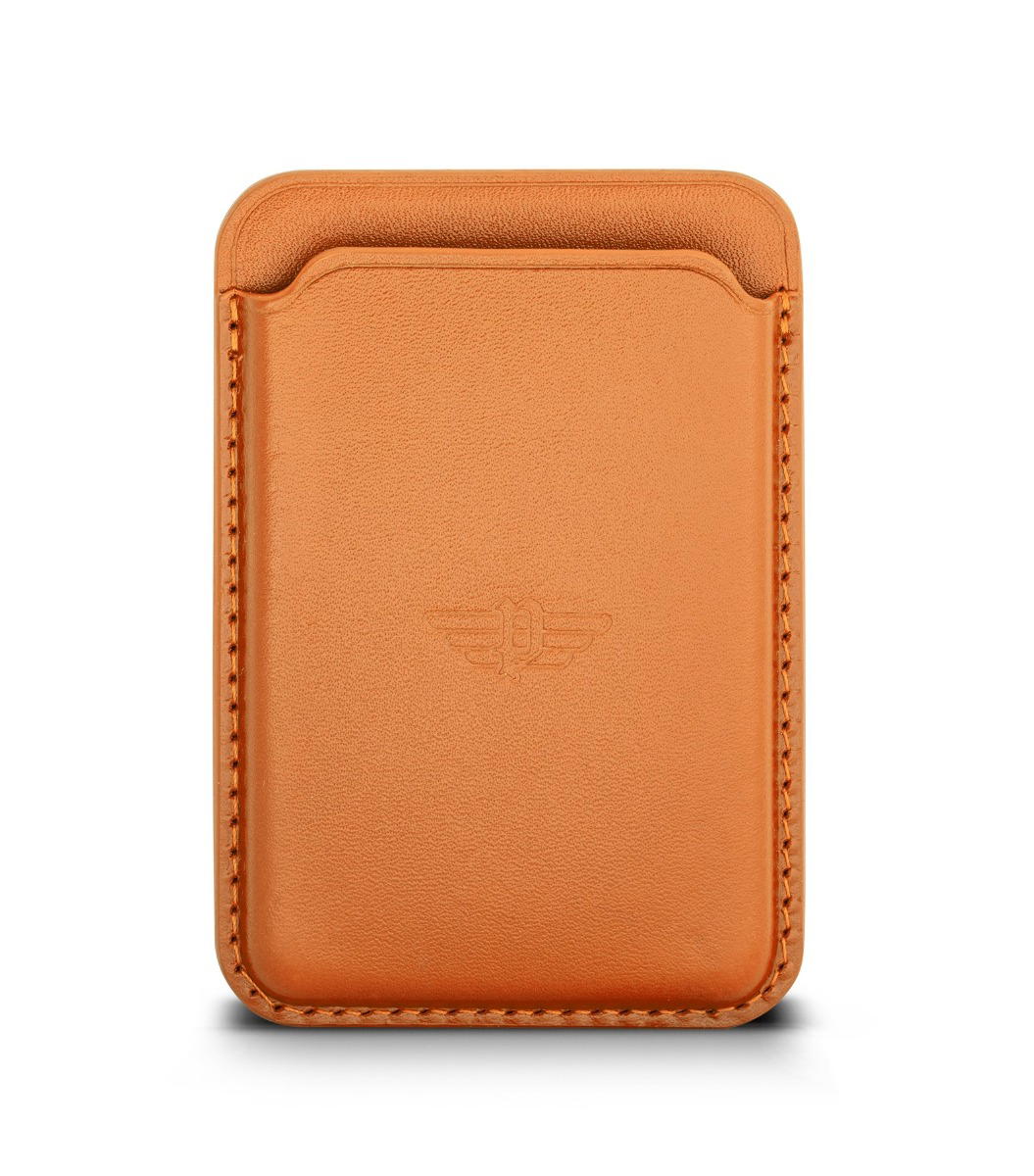 Police ANTIQ card holder for men with light brown leather