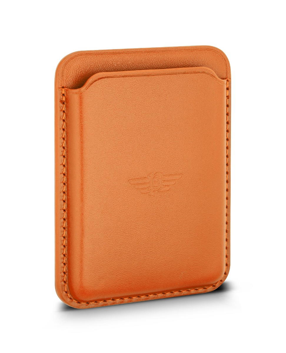 Police ANTIQ card holder for men with light brown leather