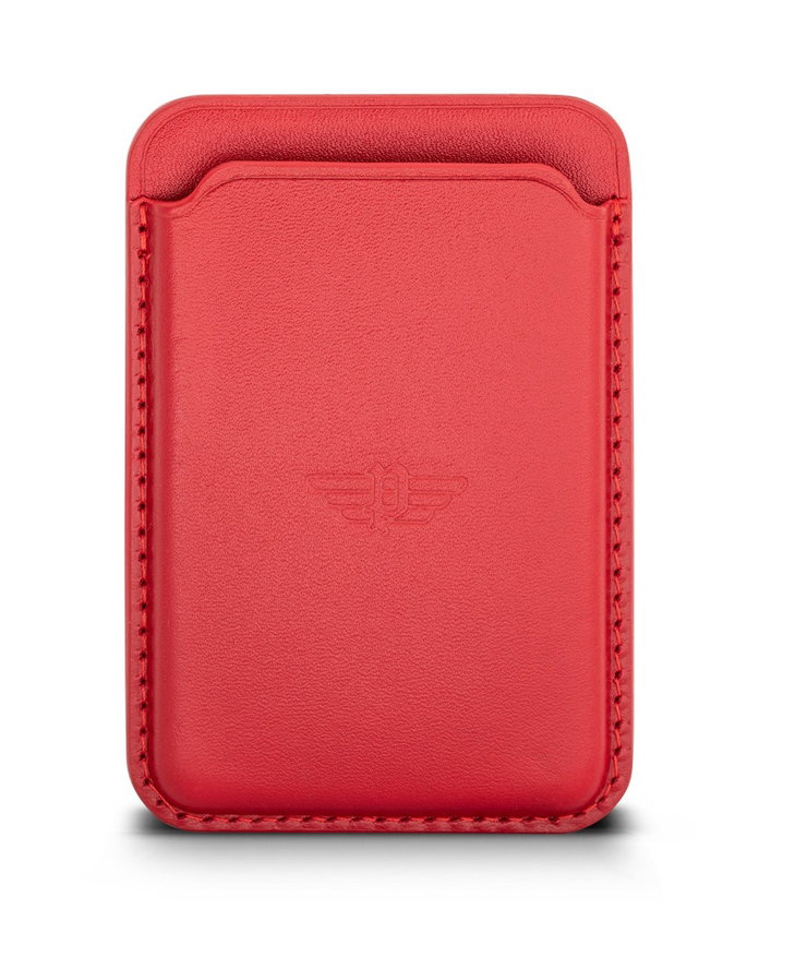 Police ANTQ.VGN card holder for men red leather