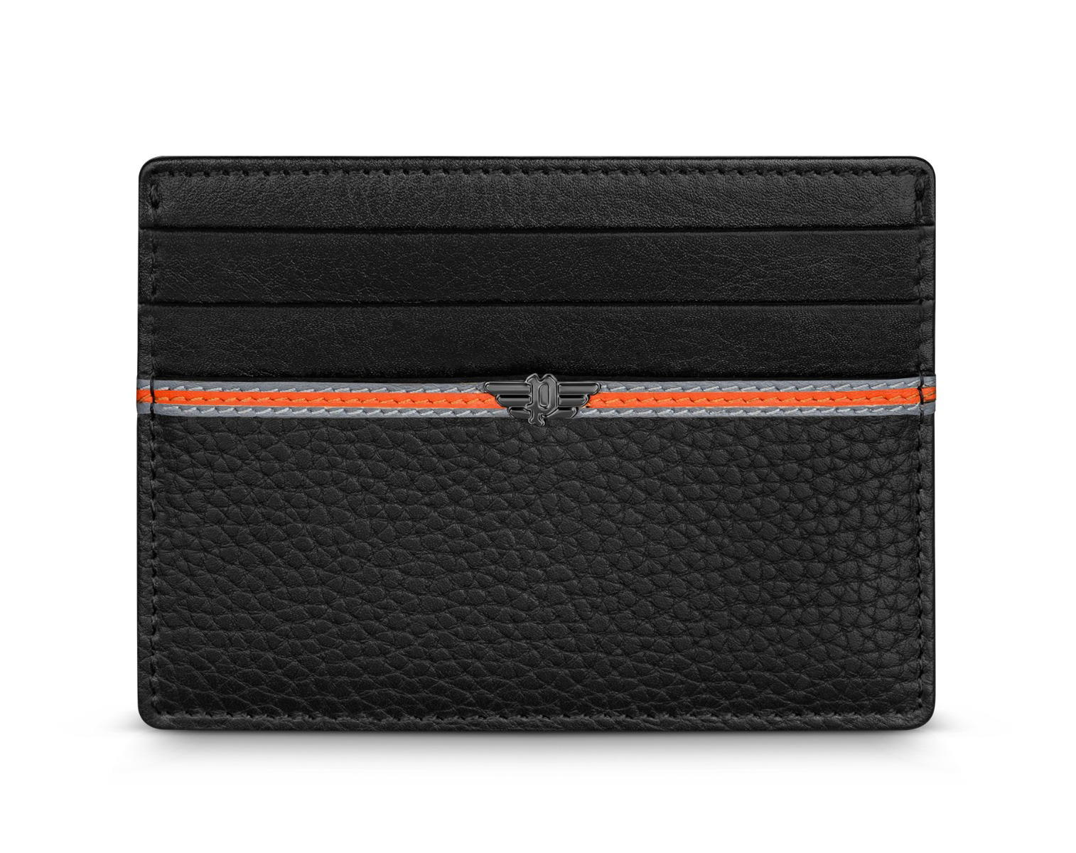 Police DEBONAIR card holder for men 4cc in black leather