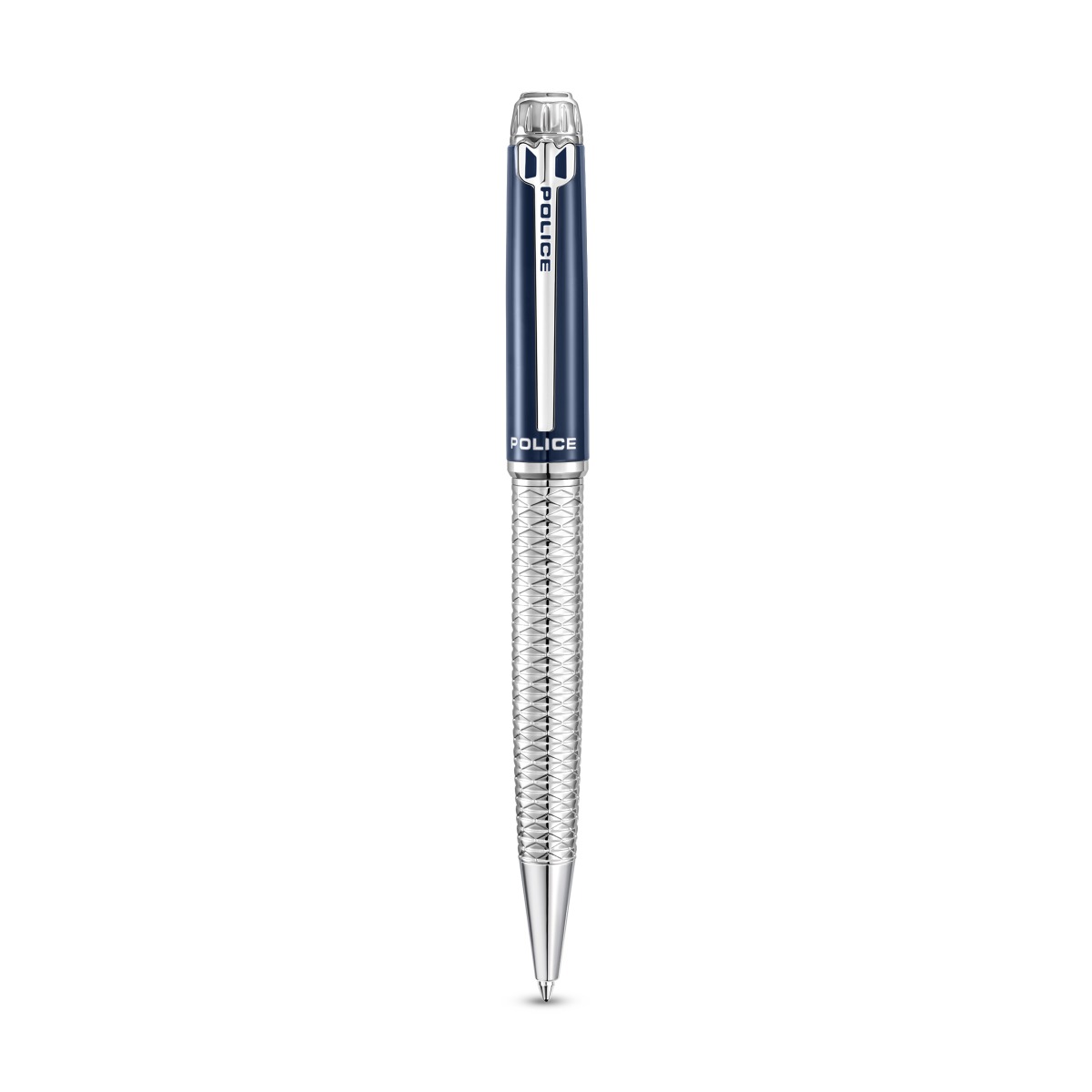 Police Aptos Men's Blue and Silver Ballpoint Pen