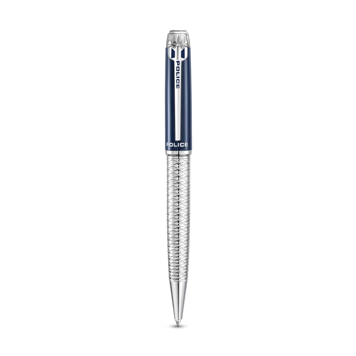 Police Aptos Men's Blue and Silver Ballpoint Pen
