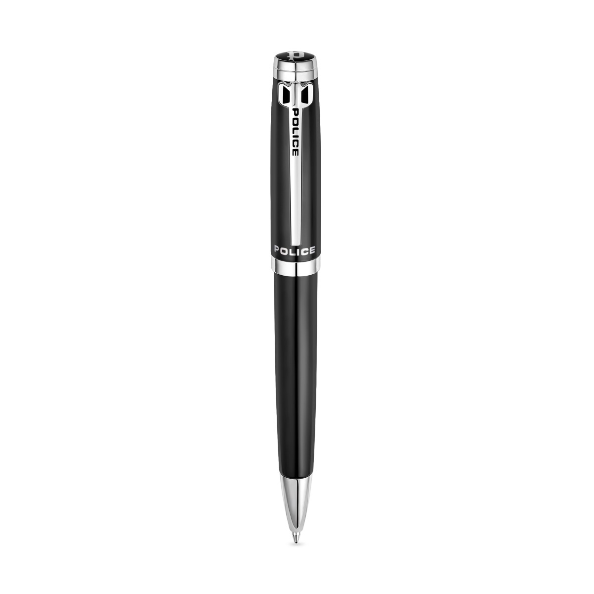 Police Batang Men's Black and Silver Ballpoint Pen