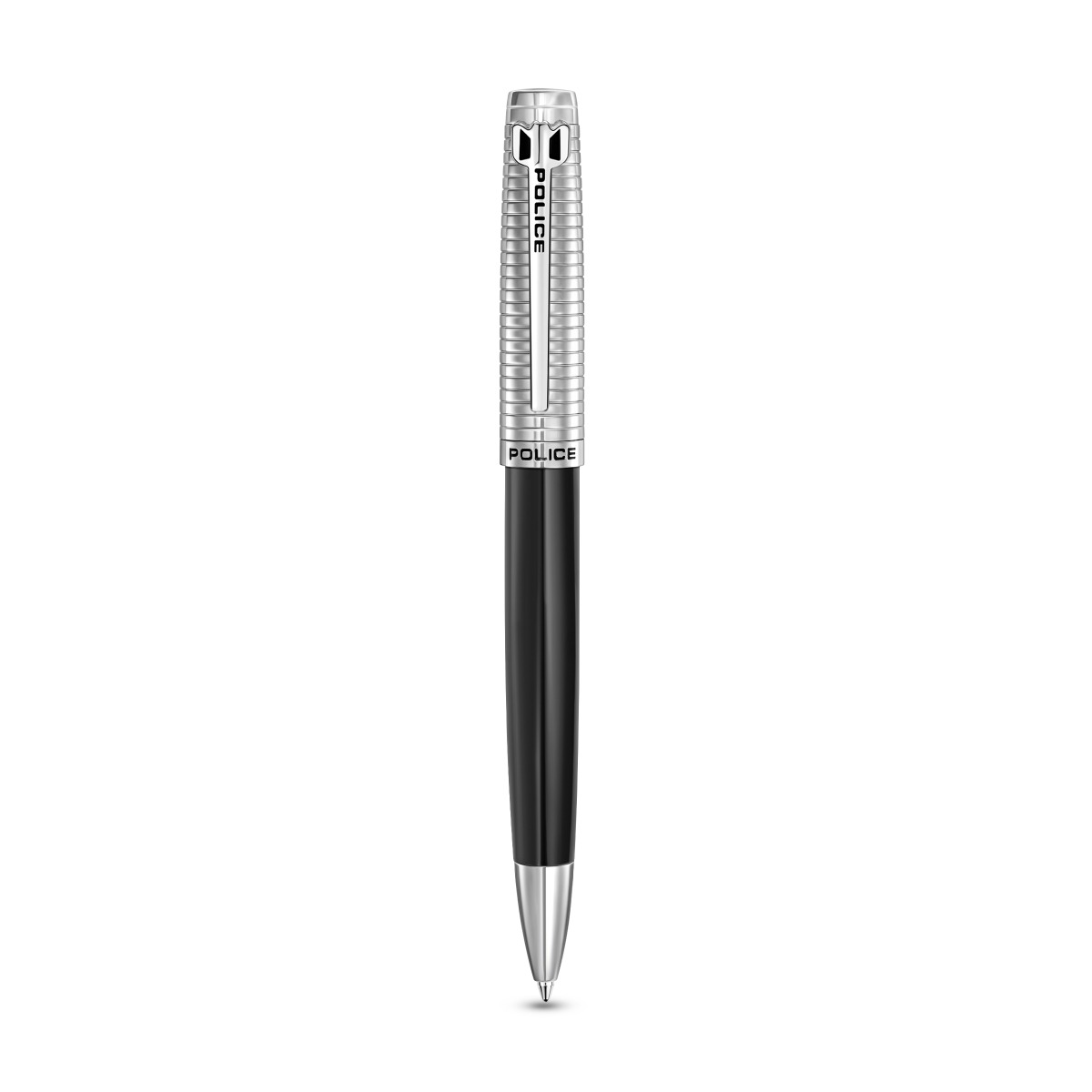 Police Batang Men's Black and Silver Ballpoint Pen
