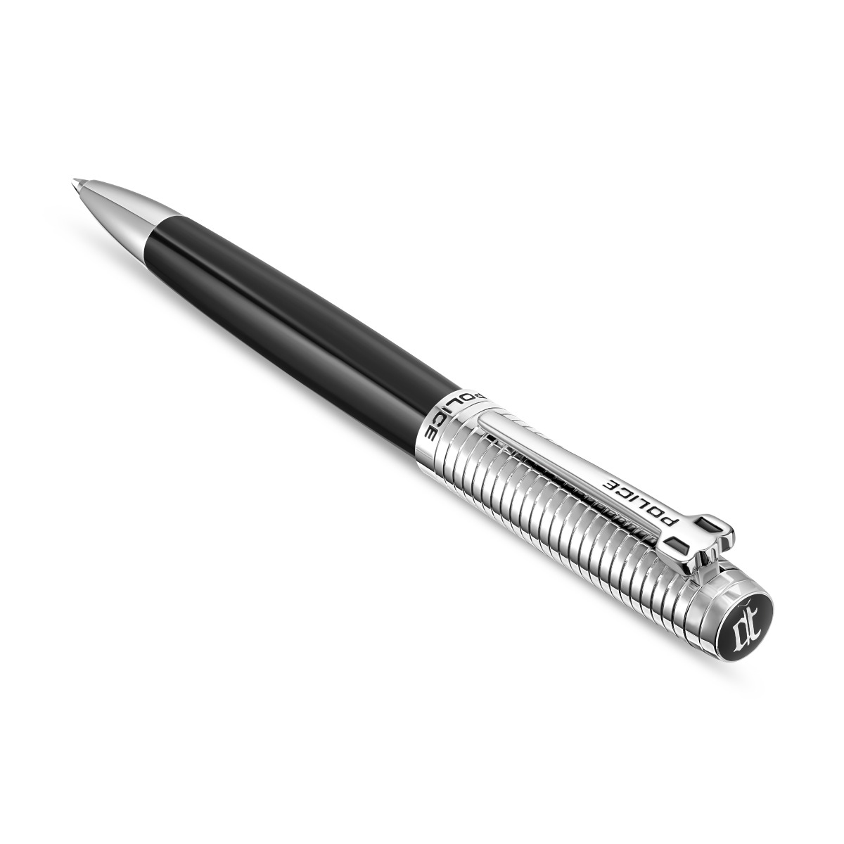 Police Batang Men's Black and Silver Ballpoint Pen