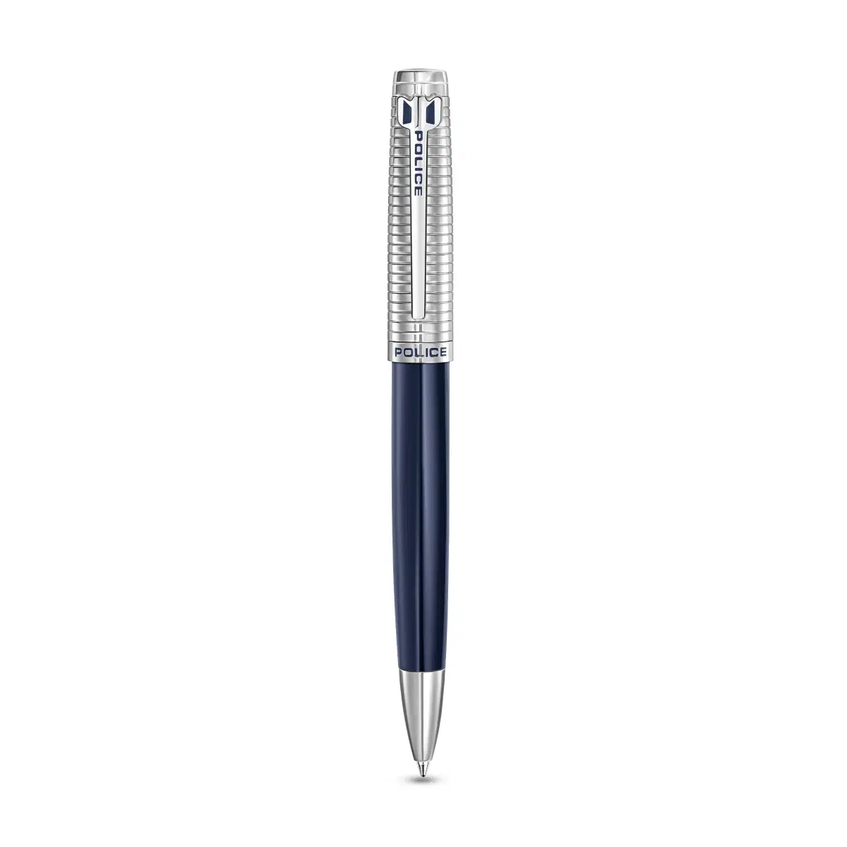 Police Batang Men's Blue and Silver Ballpoint Pen
