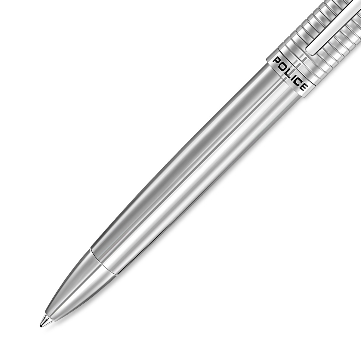 Police Batang Men's Silver Ballpoint Pen