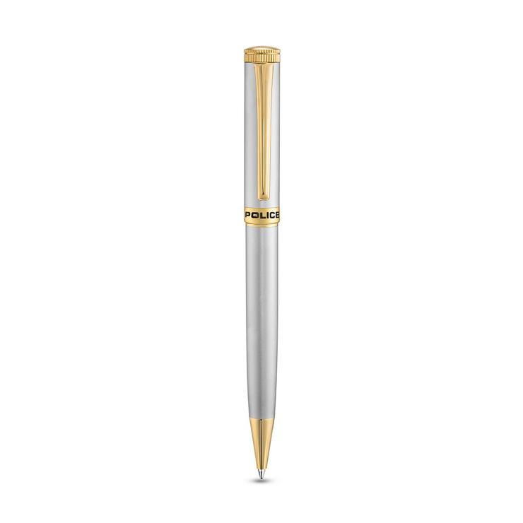 Police CENTURY Ballpoint Pen for Men Silver and Gold