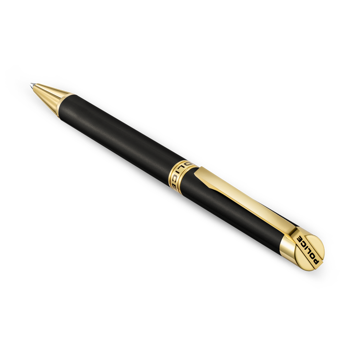 Police Felix Ballpoint Pen Black and Gold