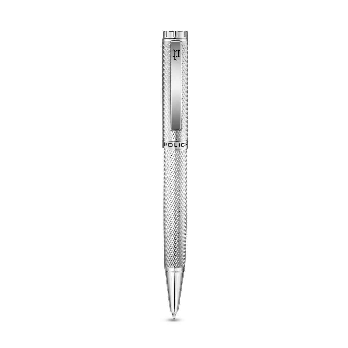 Police Cavolini Ballpoint Pen for Men Silver