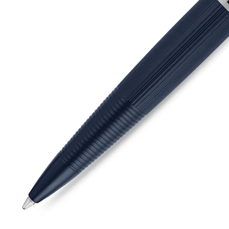 Police Candara Ballpoint Pen Blue and Stainless Steel