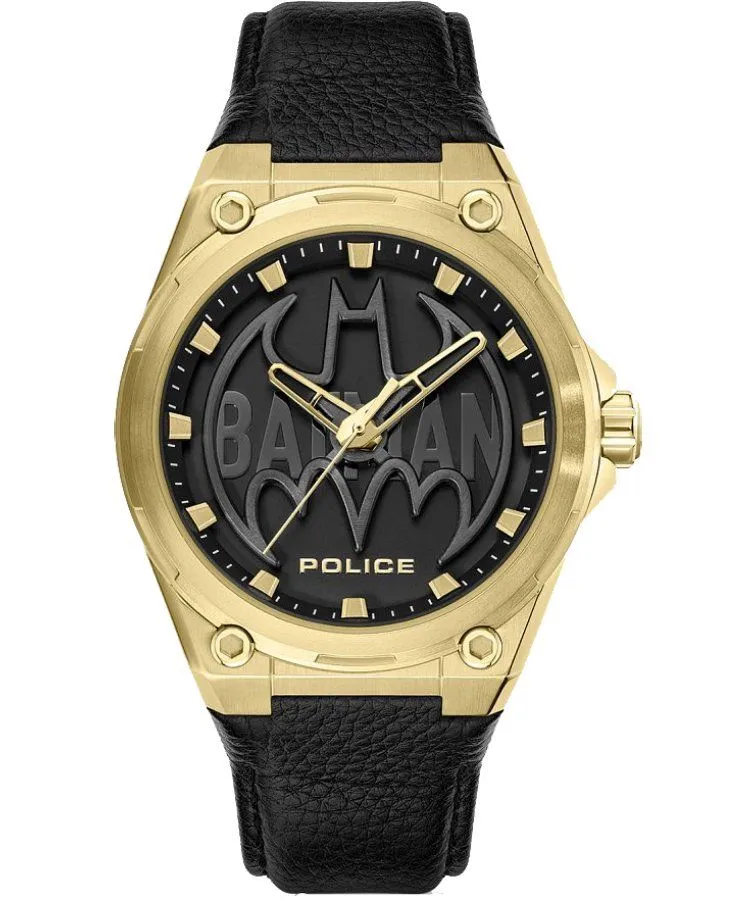 Police Batwing Batman Special Edition Gold Men's Watch Set
