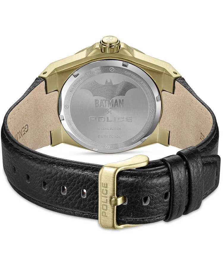 Police Batwing Batman Special Edition Gold Men's Watch Set