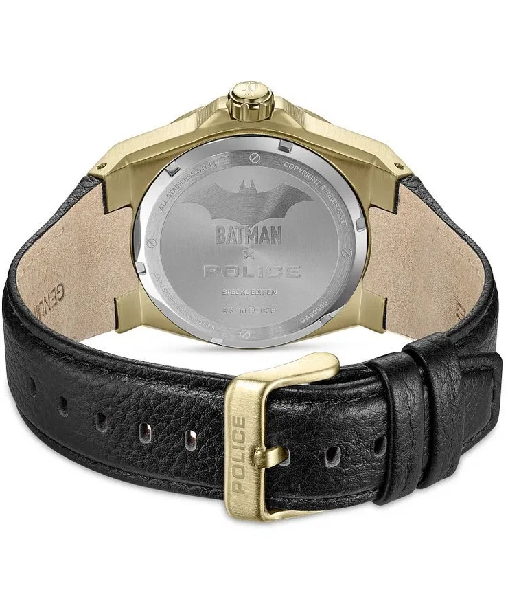 Police Batwing Batman Special Edition Gold Men's Watch Set