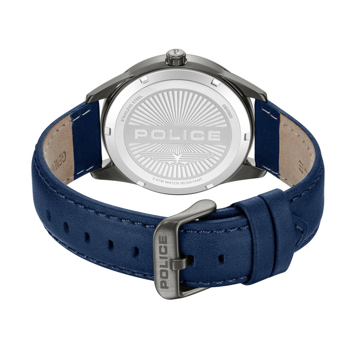 Police Styleshift Men's Blue Leather Strap Watch