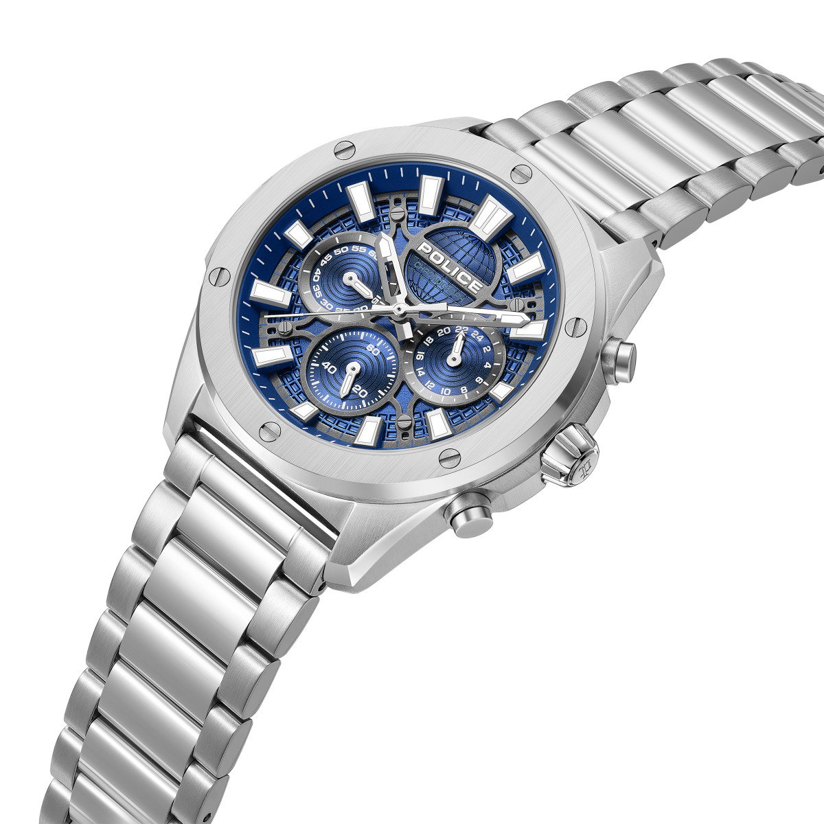Police Moonstrike Men's Blue Dial Chronograph Watch