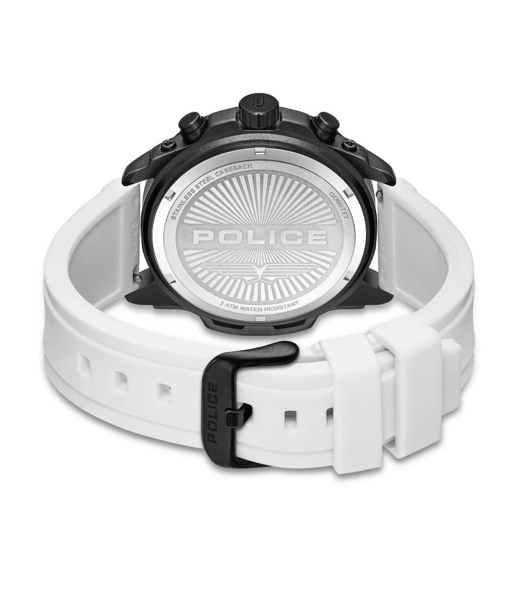 Police Men Watch Set with Interchangeable Silicone Straps