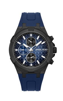 ساعة بوليس رجالي اسود وازرق دوال تايم