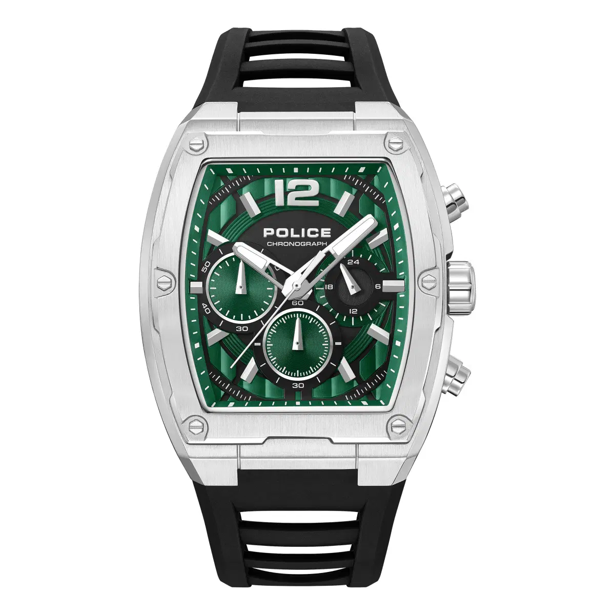 Police Men's Green Dial Chronograph Watch