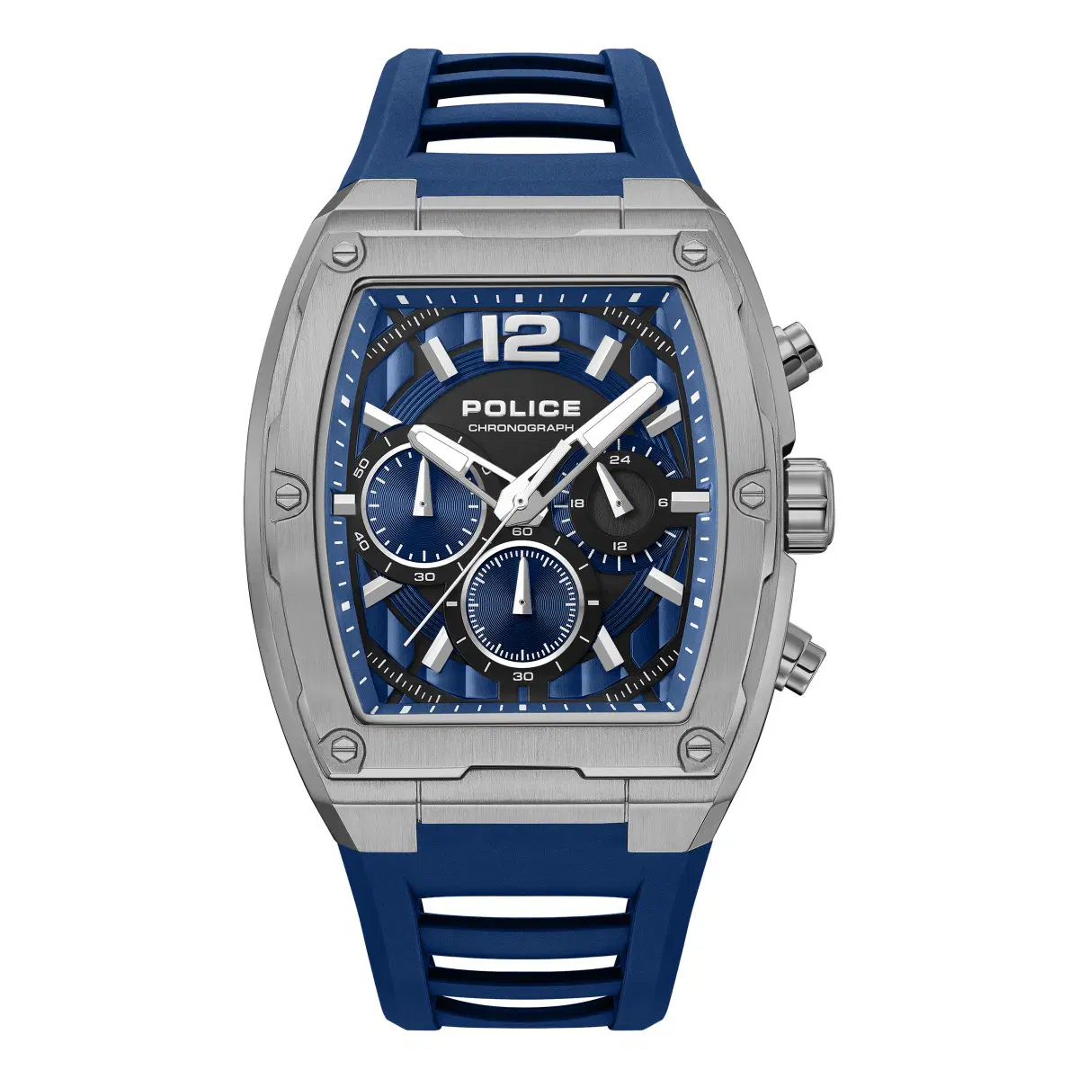 Police Men's Blue Dial Multifunction Watch