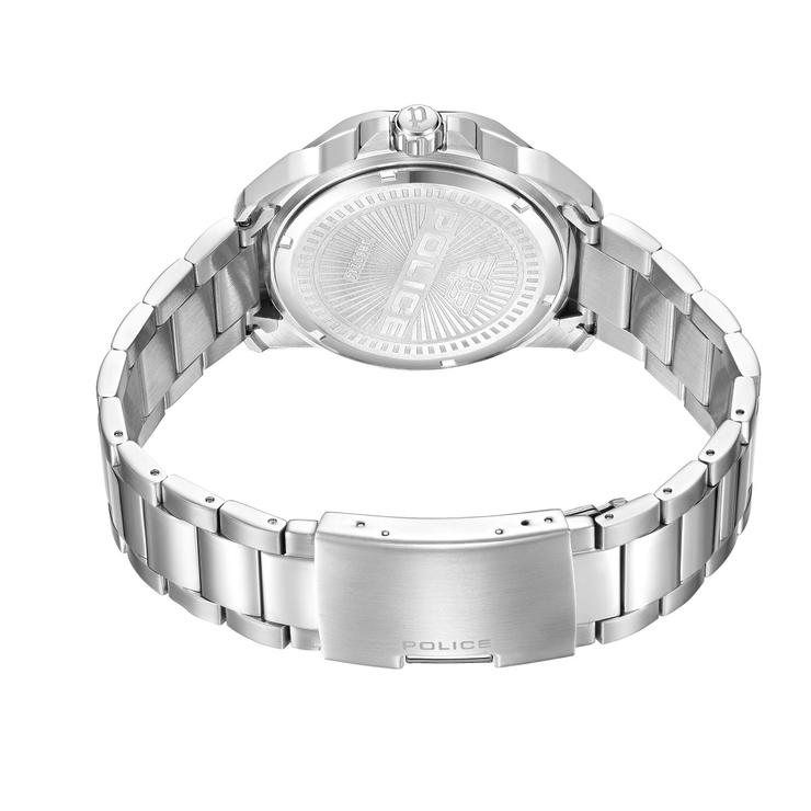 Police Quartz watch for gent stainless steel silver , Green