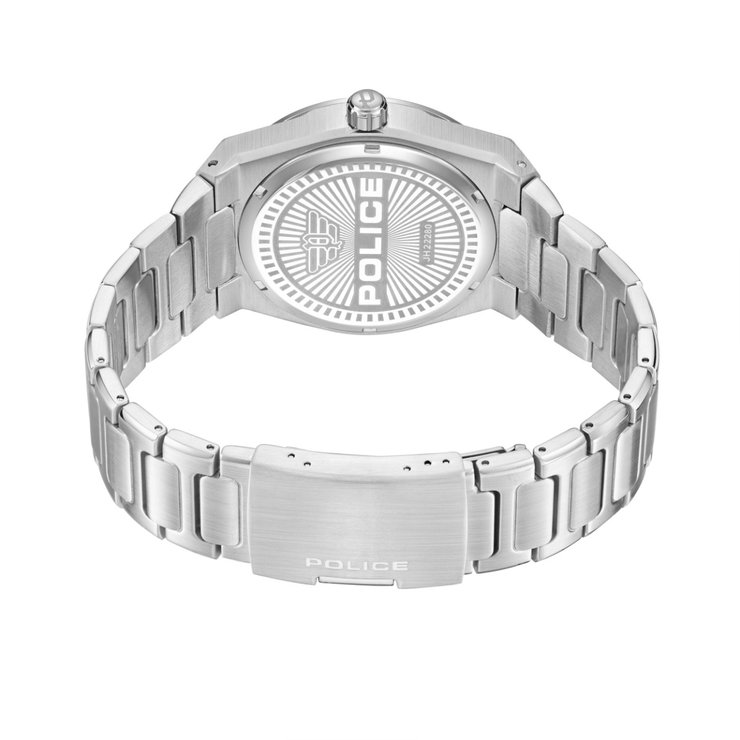 Police SALKANTAY watch for men steel silver , Green
