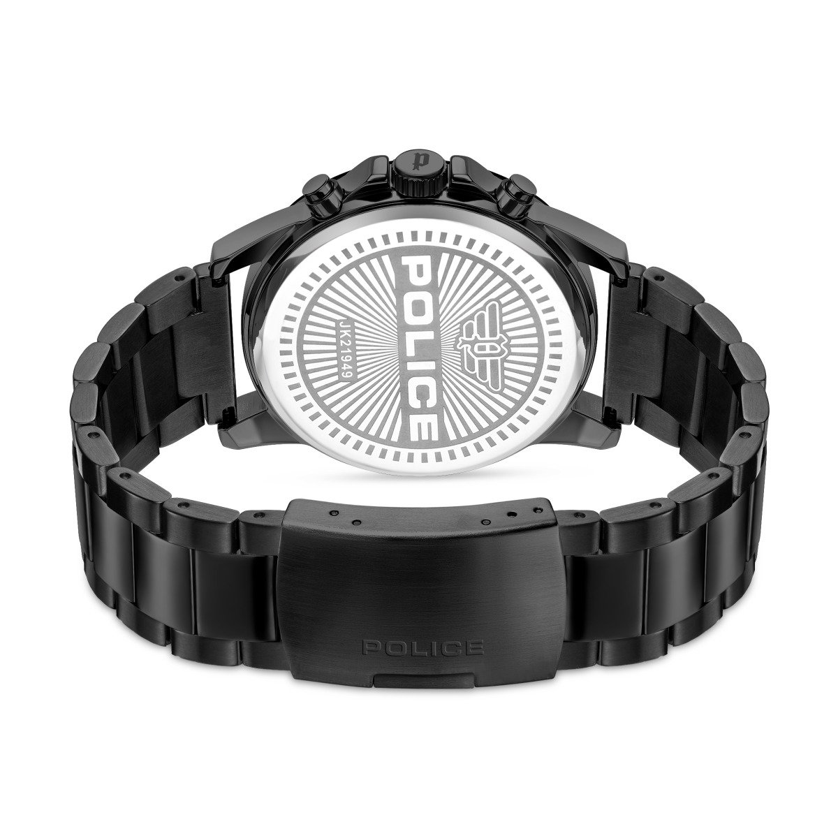 Police Men Black Chronograph Steel Watch