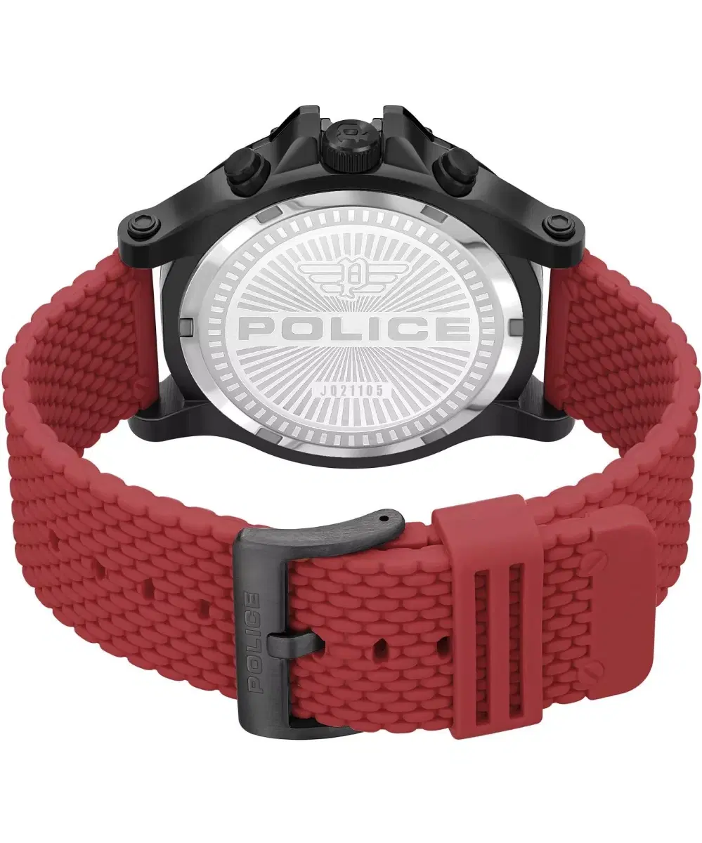 طقم ساعة بوليس سوريجاو للرجال مع سوارين مطاطي