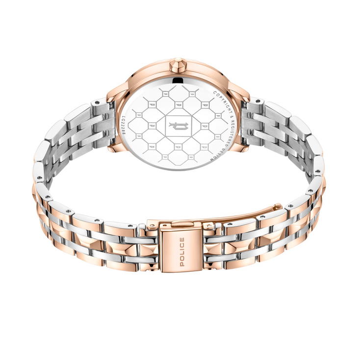Police watch with Arabic number for women burgundy , Rose gold