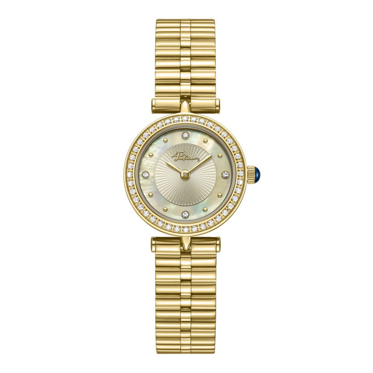 Police Women's Mother of Pearl Dial Gold-Tone Watch