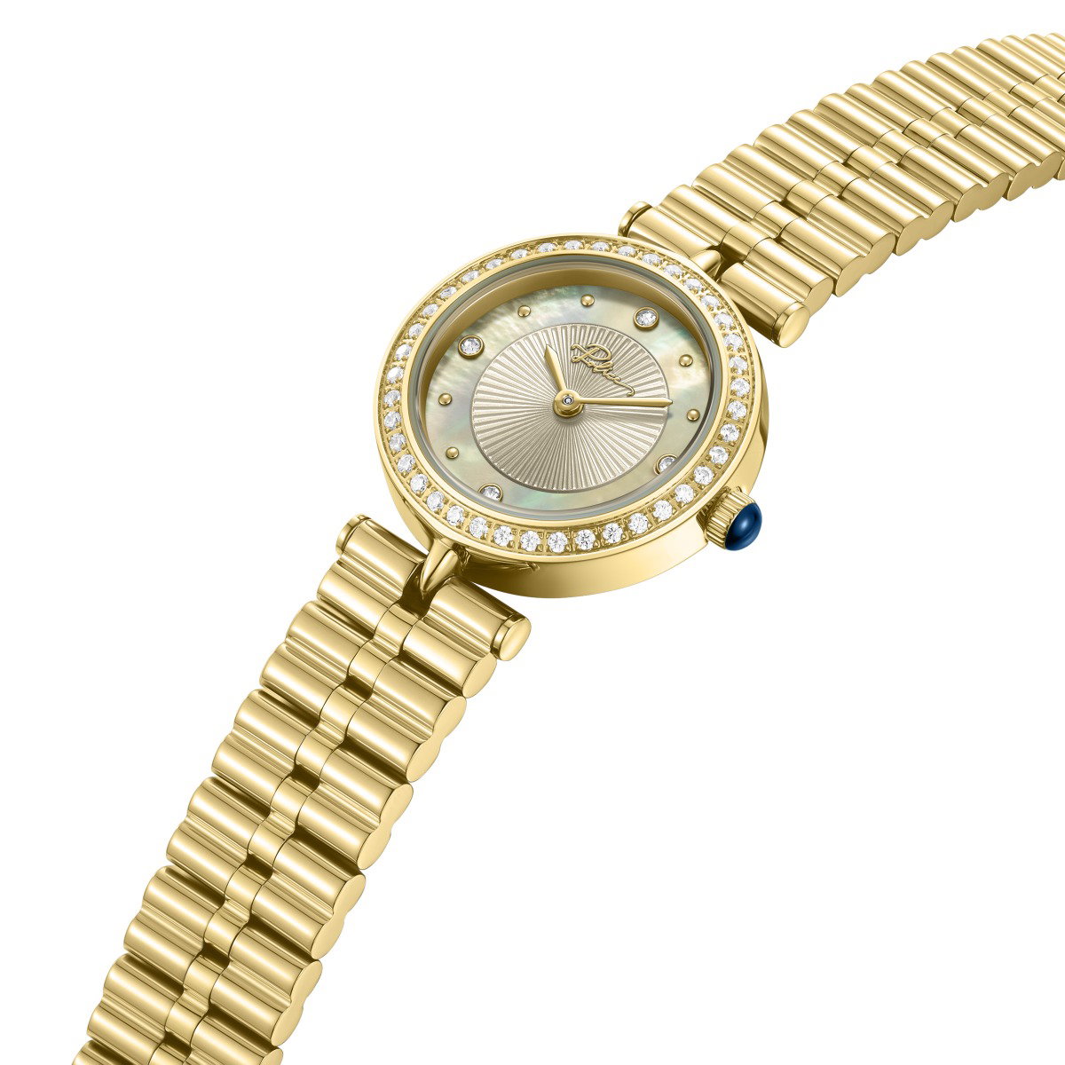 Police Women's Mother of Pearl Dial Gold-Tone Watch