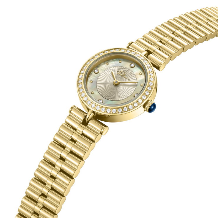Police Women's Mother of Pearl Dial Gold-Tone Watch