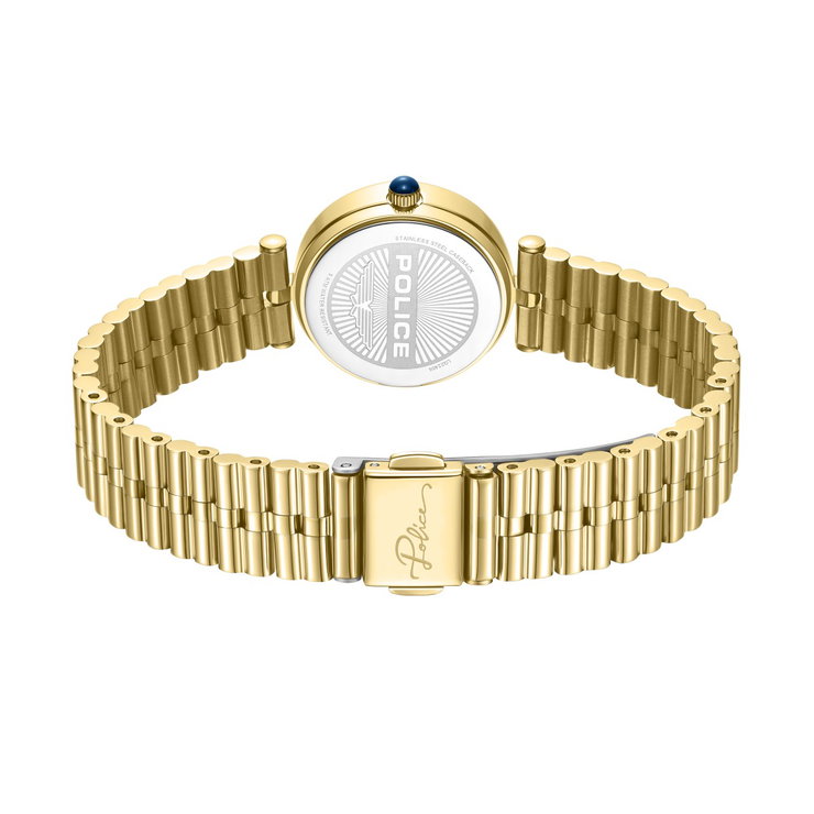 Police Women's Mother of Pearl Dial Gold-Tone Watch