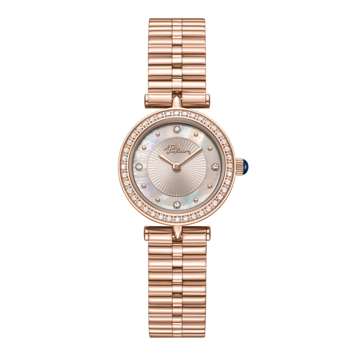 Police Agra Women's Mother of Pearl Rose Gold Watch