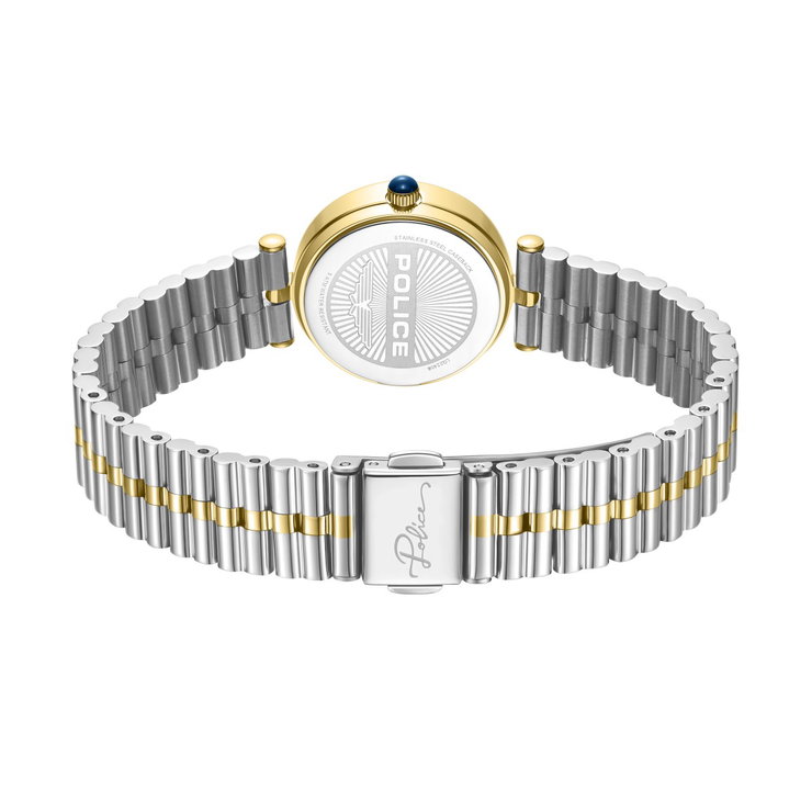 Police Agra Women's Green Dial Two-Tone Watch