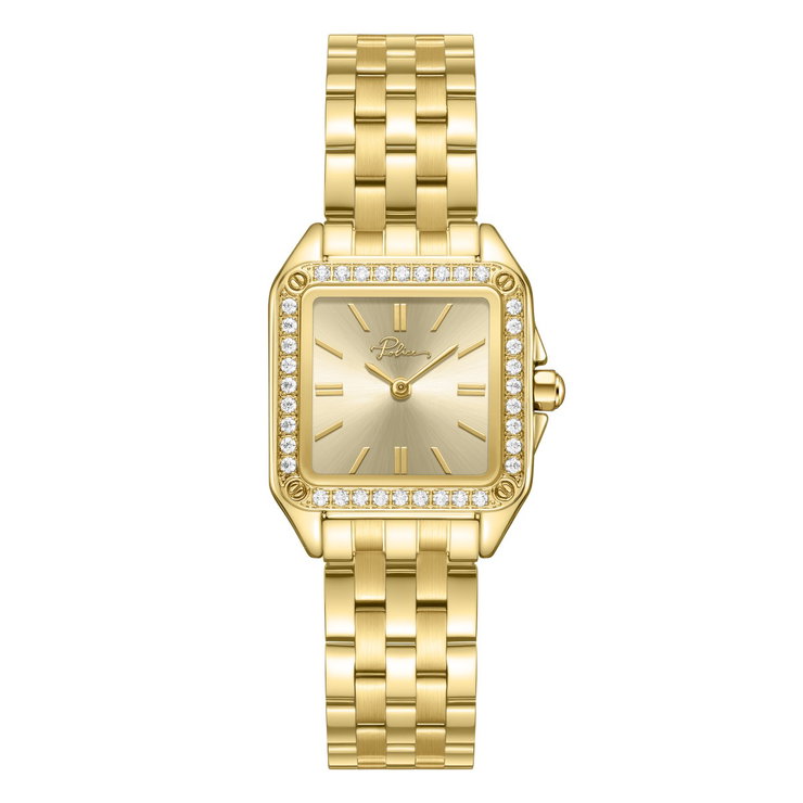 Police Omaha Women's Champagne Dial Gold Watch