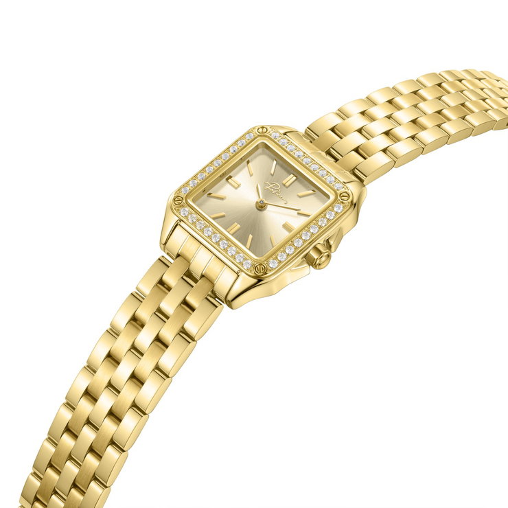 Police Omaha Women's Champagne Dial Gold Watch