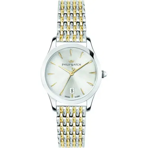 Philip watch GRACE ladies watch steel silver , Gold